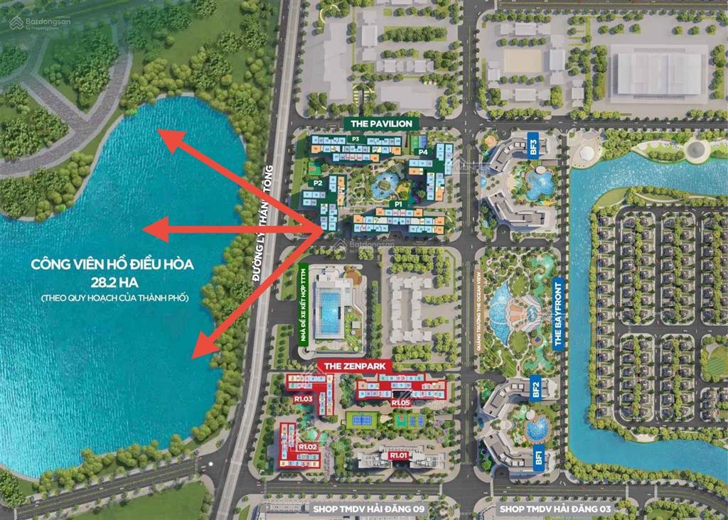 Căn 2pn góc 63m2 giá 4,42 tỷ pavilion view hồ 28,2ha thoáng sáng, full nội thất
