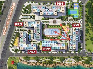 Hàng hiếm pr1 2pn 2 ban công 74m2 view bể bơi, giá 4,95 tỷ tốt nhất hiện tại
