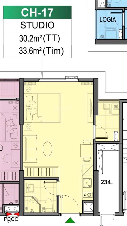 Studio 30m2 giá 2 tỷ  tầng trung hướng mát giá tốt. phân khu cao cấp beverly