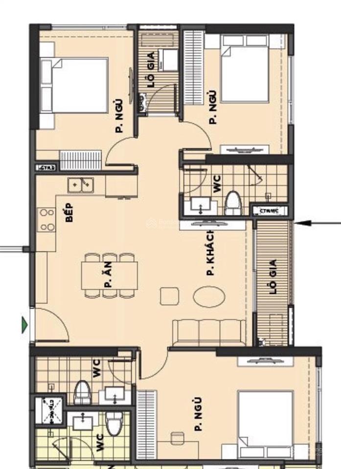 Pavilion p2 3pn2wc 83 giá 4,75 tỷ | 57tr/m2 | tầng trung view thoáng giá tốt hướng mát