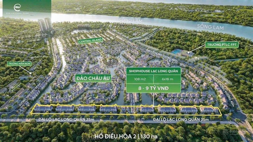 Dòng shophouse giá tốt nhất đón đầu quy hoạch công viên hồ điều hoà 0982 186 ***