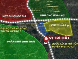 Bán đất tại đường 21a, phú cát, quốc oai, hà nội, 2,2 tỷ, 100m2 chỉ với giá siêu hời, sổ đỏ sẵn