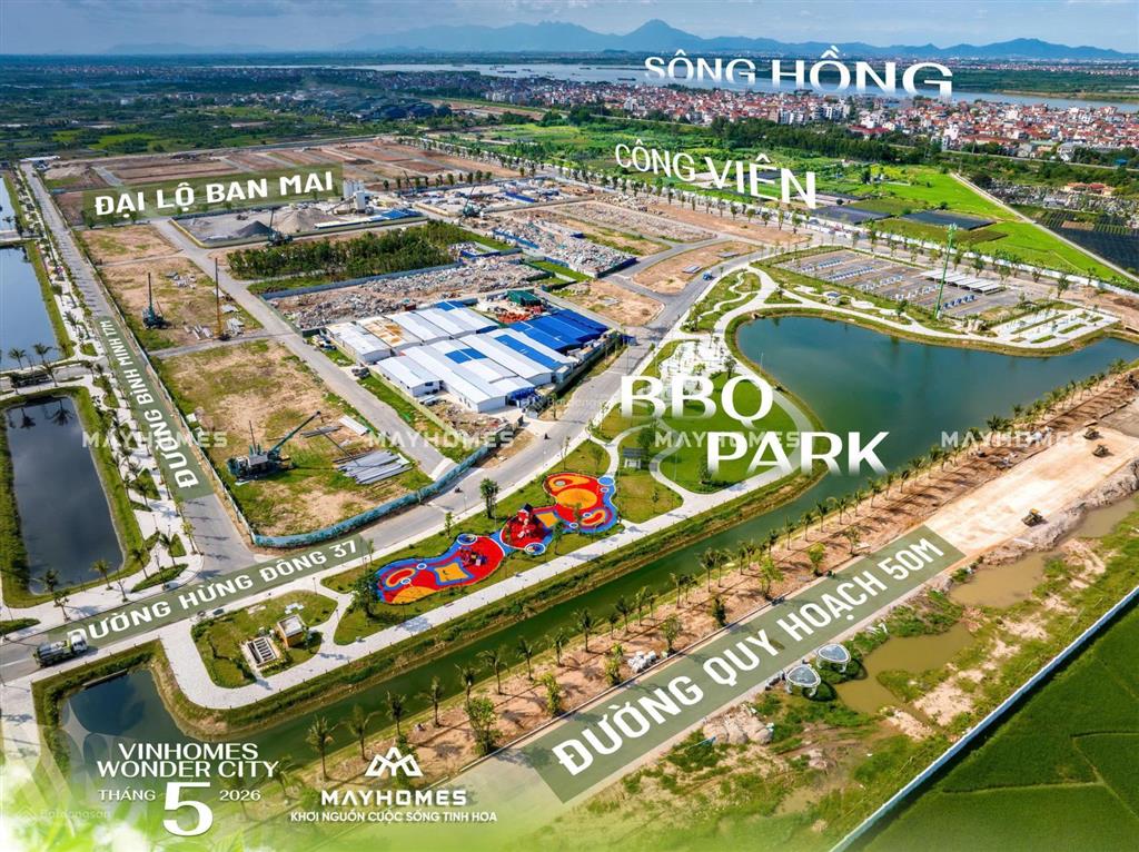 Giá hời 104m giá 15 tỷ trục đẹp hừng đông 13m ra công viên  cam kết không lỗi giá hời dãy
