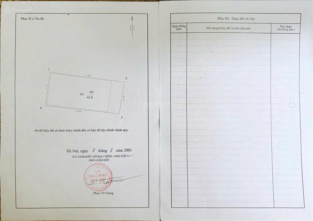 10.8 tỷ  cần bán nhà tôn thất tùng, 45m x 4t, mt 4.2m  cách phố 50m (giá 250tr/m) gần đh y hà nội