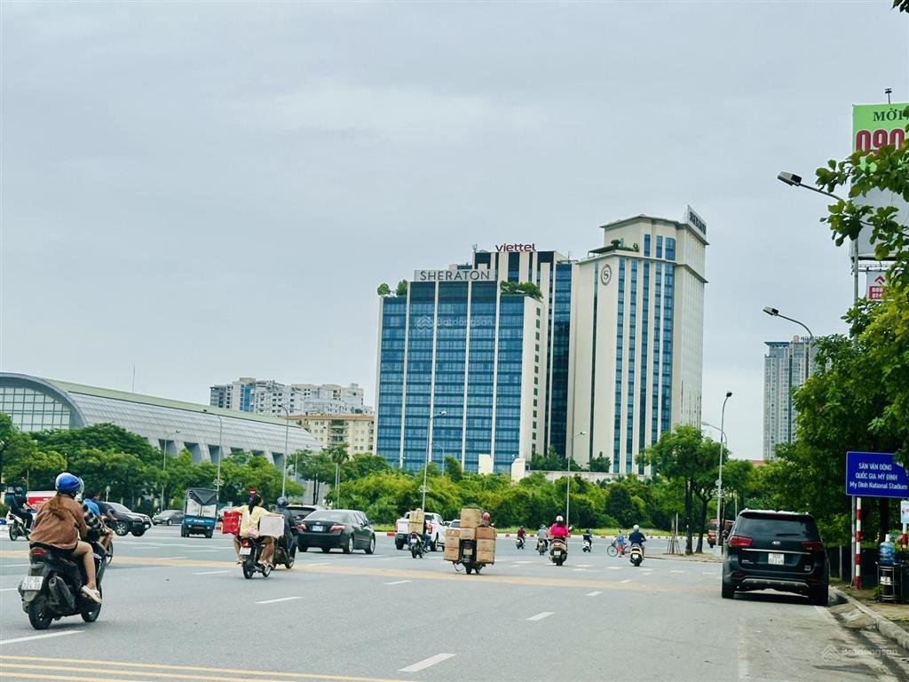 Bán tòa khách sạn văn phòng lê đức thọ 2000m2, mặt tiền 50m, view hồ, 8 tầng 2 hầm, 285 tỷ tl