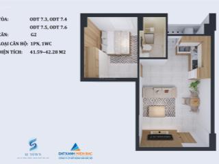 Bán căn góc căn chung cư 1 ngủ giá hơn 700tr