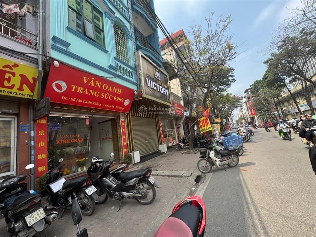 Bán nhà mặt phố chiến thắngvăn quán, 2 mặt tiền ô tô tránh đỗ, 65m24 tầng, kd, giá chỉ hơn 26 tỷ