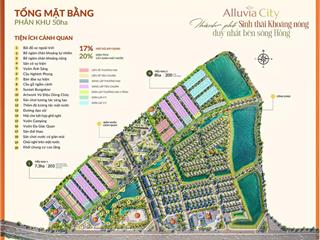 Mở bán liền kề, biệt thự dự án alluvia city văn giang, quỹ căn ngoại giao giá từ 120tr/m2, ck 15%