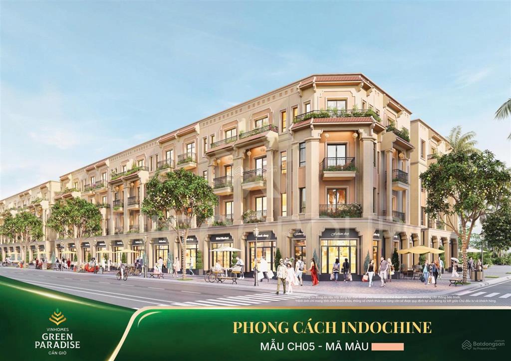 Bán căn liền kề đẹp áp góc giá tốt tại dự án vinhomes green paradise cần giờ, 75m², 10,9 tỷ