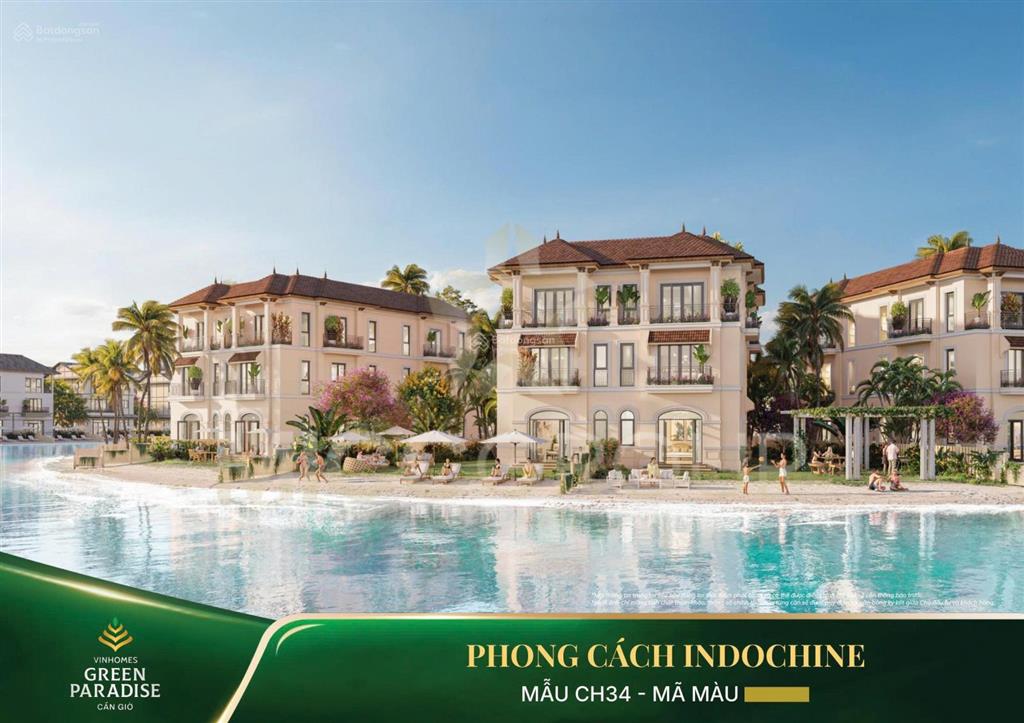 Bán căn liền kề đẹp áp góc giá tốt tại dự án vinhomes green paradise cần giờ, 75m², 10,9 tỷ