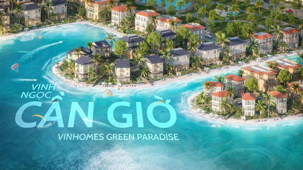 Bán căn liền kề đẹp áp góc giá tốt tại dự án vinhomes green paradise cần giờ, 75m², 10,9 tỷ