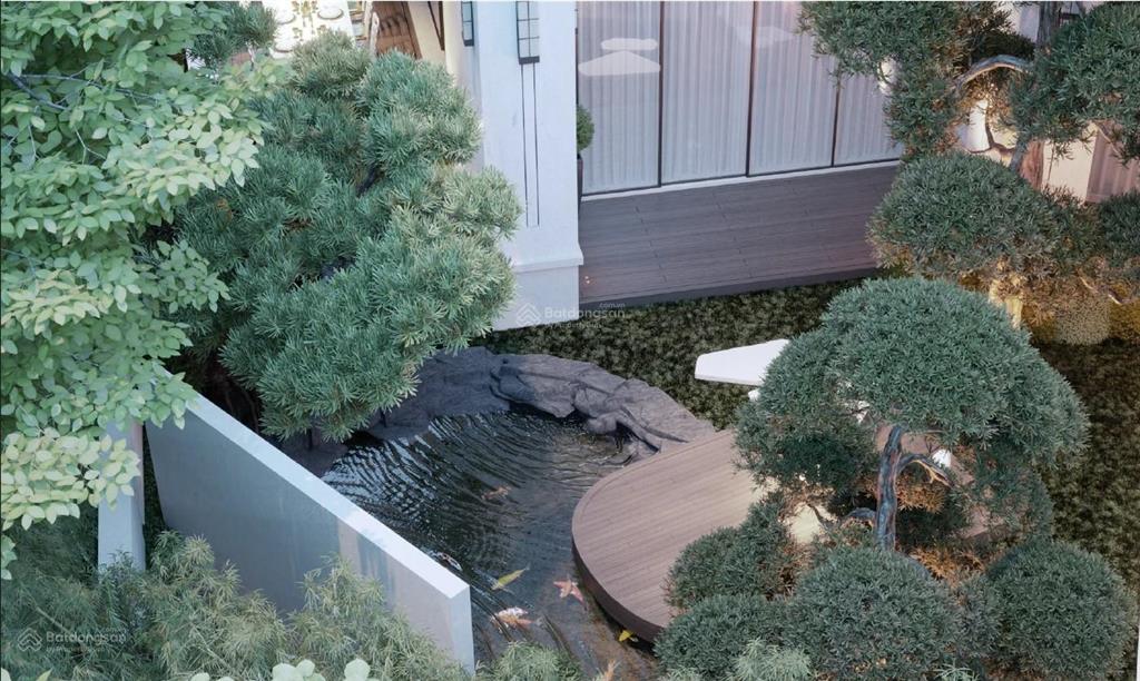 Bán cắt lỗ hơn 17 tỷ biệt thự đơn lập vườn mai ecopark siêu hiếm  lô góc  dt đất 750m2  mt 18m