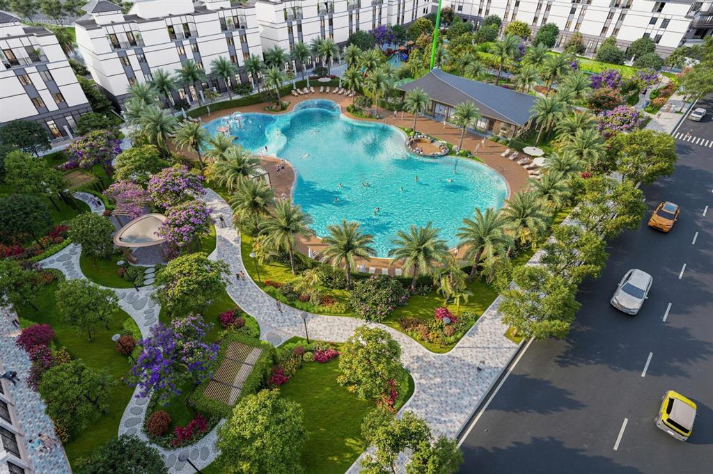 Bán shophouse 2 mặt tiền vinhomes pearl bay nha trang view công viên, hồ bơi trục trần phú 33m