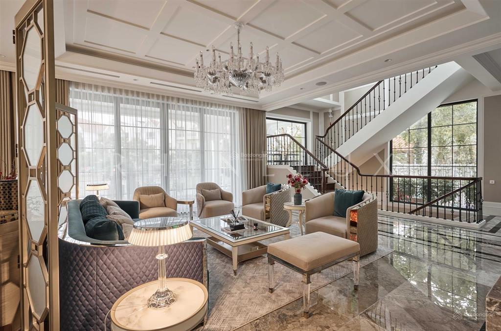 Bán biệt thự đơn lập hoa sữa vinhomes riverside  405m²  2 mặt view vườn hoa & sông  hàng hiếm