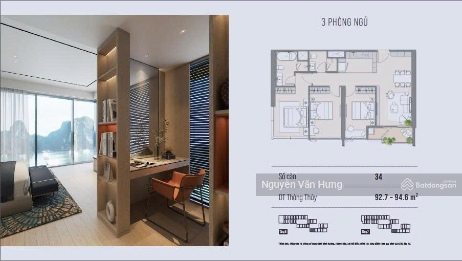 Siêu phẩm ch2pn2vs trực diện vịnh hạ long da aria bay dt 75m² giá full 6,5 tỷ, 1,85 tỷ(30%)