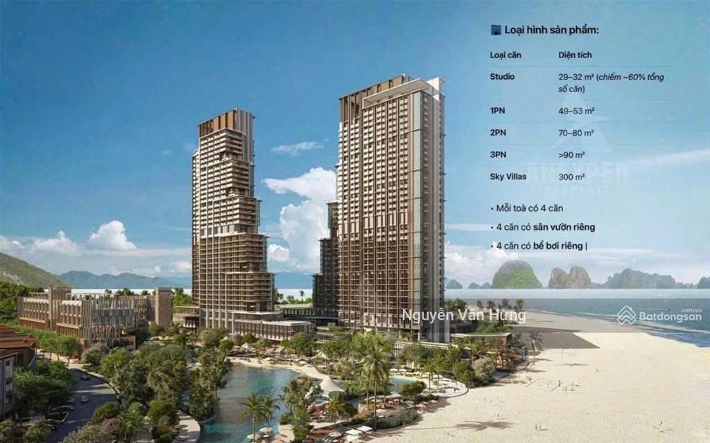 Siêu phẩm ch2pn2vs trực diện vịnh hạ long da aria bay dt 75m² giá full 6,5 tỷ, 1,85 tỷ(30%)