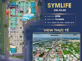 Cần ra hàng gấp căn đẹp symlife 70m2 giá tốt 2.72t do ngộp tài chính