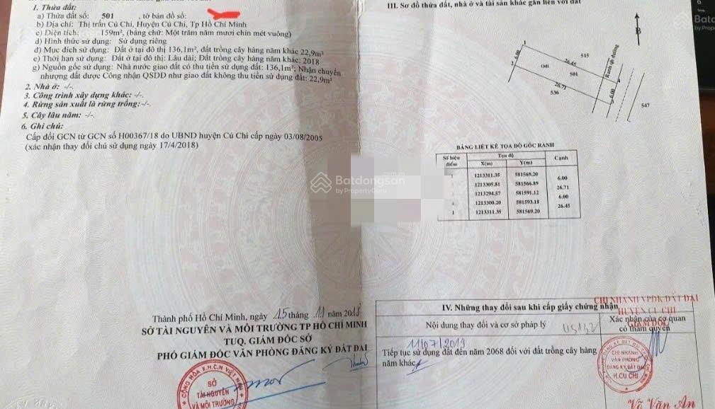 Bán nhà cấp 4 siêu đẹp gần bến xe củ chi. dt 159m2, sổ hồng riêng