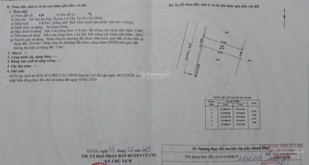 Chỉ với 1 tỷ 3 sở hữu lô đất 119m2 gần vòng xoay cầu vượt củ chi. sổ hồng riêng