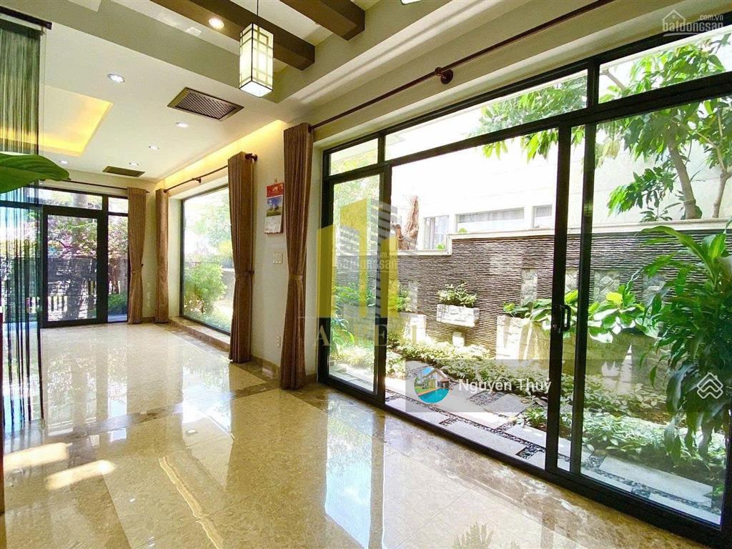 Cho thuê biệt thự hiện đại khu đt an phú hầm 3 lầu  có thang máy