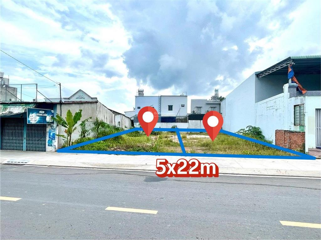 Đất mặt tiền kinh doanh ngay ngã tư an bình giá 650tr sát bên kcx linh trung 3. dt 108m2, shr