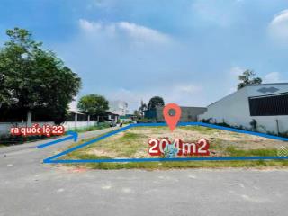 Lô góc 2 mặt tiền 204m2 gần kcn tân phú trung giá 980 triệu sổ hồng riêng cách an sương 10km