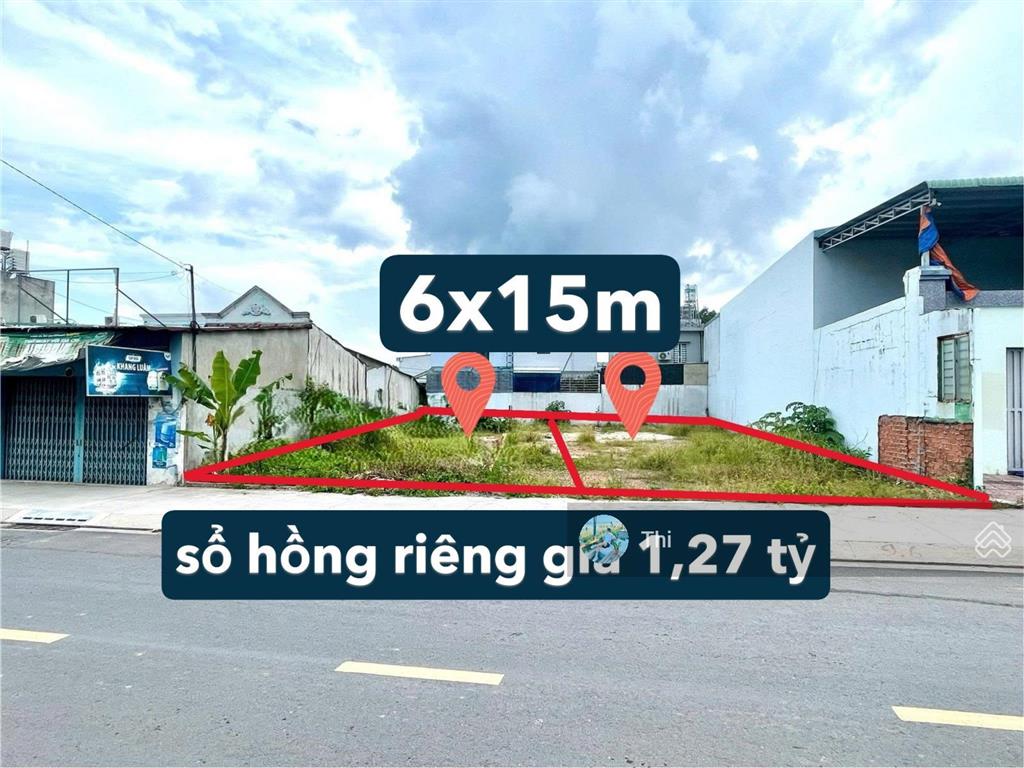 90m2 đất thổ cư sát vin hóc môn giá chỉ 1,27 tỷ, ngay tỉnh lộ 2 tân phú trung củ chi sổ hồng riêng