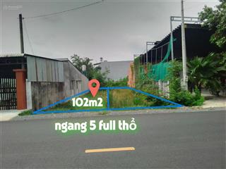 Đất mặt tiền gần kcn tây bắc củ chi giá 890 triệu 102m2 sổ hồng riêng, cách cầu vượt củ chi 1km