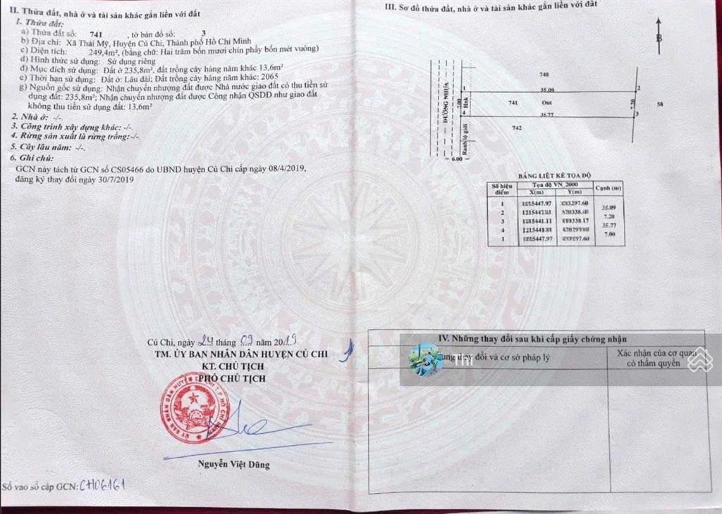 7x33m ngay sát bên chợ phước thạnh, trường cấp 3 mà giá chỉ 850 triệu