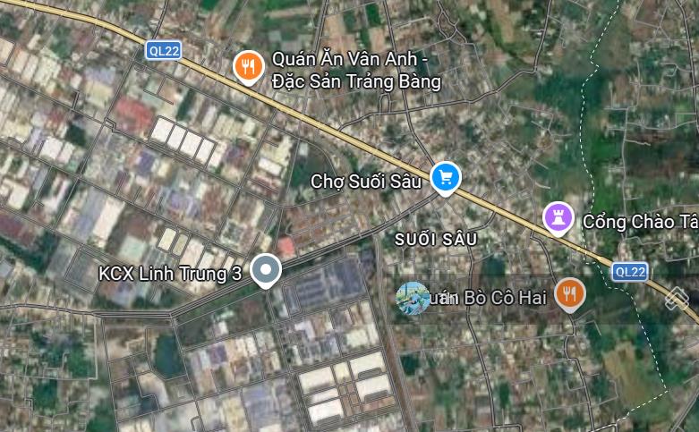 Mặt tiền kinh doanh đường bàu mây, an tịnh, trảng bàng, 735 triệu, 318m2, đối diện chợ suối sâu