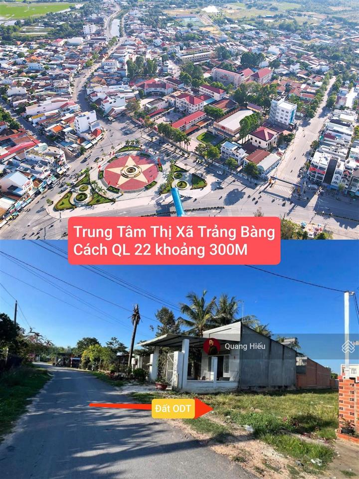 Bán lô đất 120m2 giá 600 triệu phường trảng bàng, gần agribank trảng bàng, sổ riêng