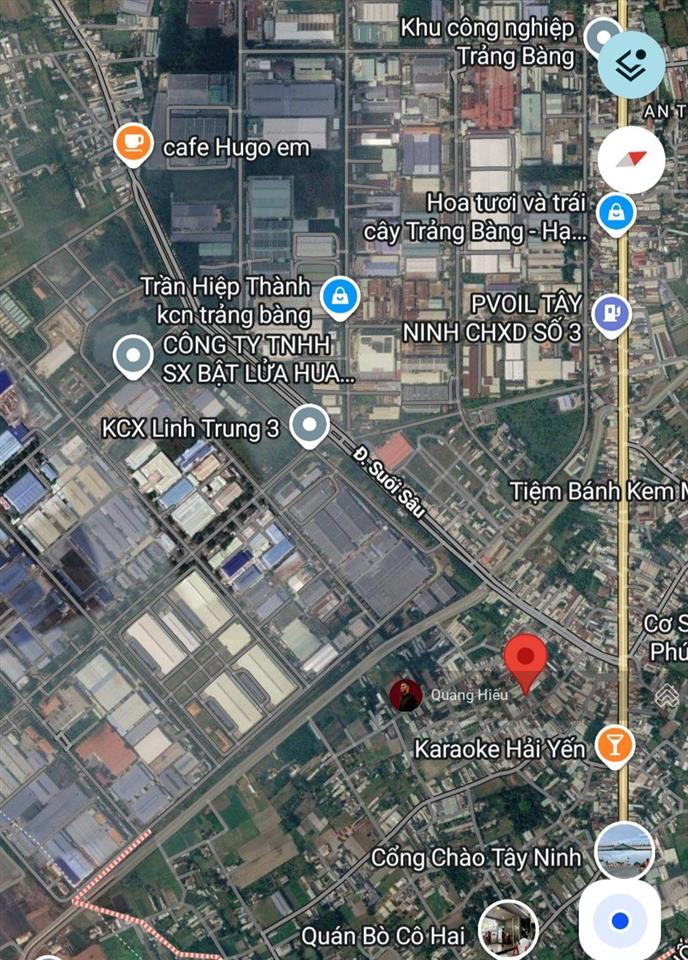 Đất gần ubnd phường an tịnh  quốc lộ 22 đi vào 50m, đối diện kcn trảng bàng, dt 380m2/800 triệu