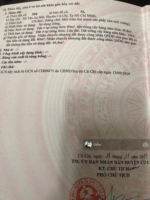 Kẹt tiền cần bán lô đất 900tr đ. nguyễn văn hoài gần kcn tây bắc. dt 127m2 sổ hồng riêng