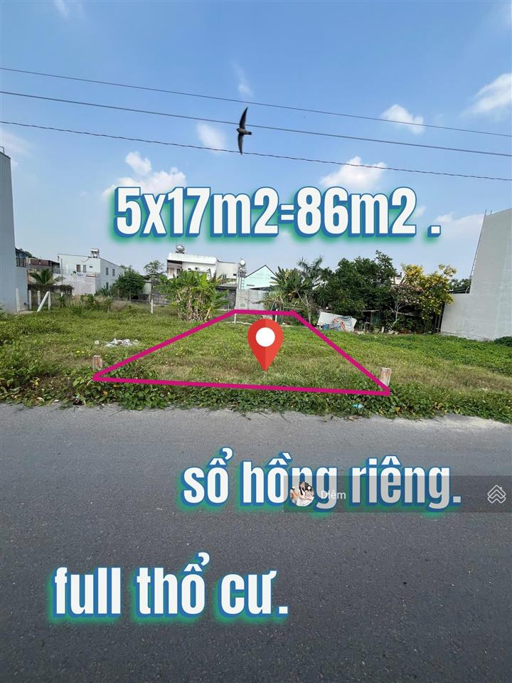 Chủ ngộp cắt lỗ lô đất đ.tỉnh lộ 2  tân thông hội, dt 86m2 full thổ cư giá 1 tỷ, sổ hồng riêng