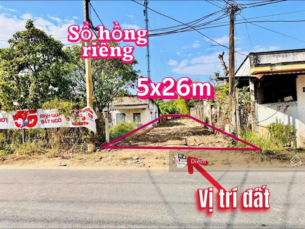 Chủ cần bán lô đất 900 triệu 130m2 ở đ.nguyễn thị rành gần bệnh viện đa khoa khu vực củ chi, shr