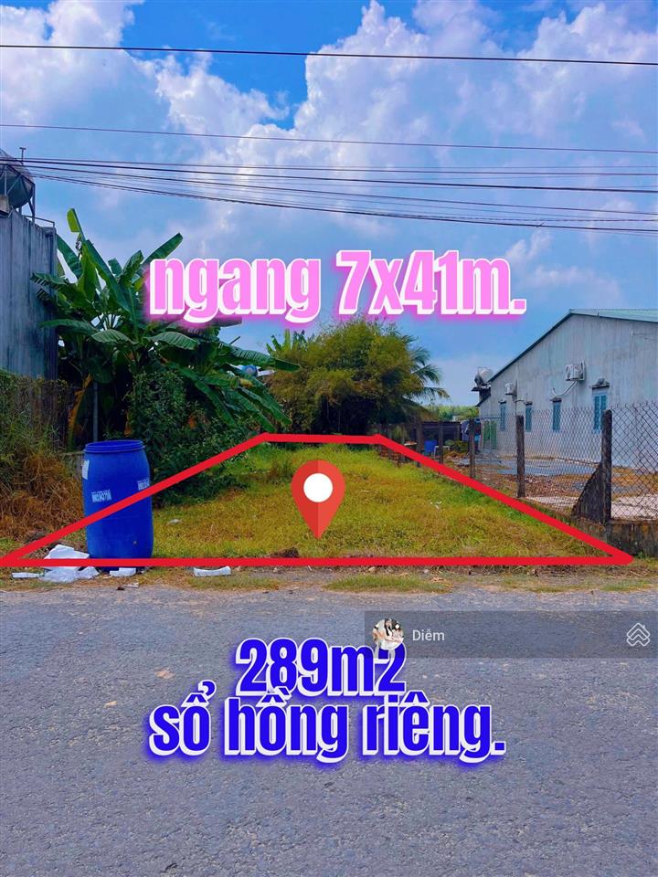Đất đẹp ở đ. đặng văn trước gần ngã tư an bình cách tầm 3 phút đi xe, với 289m2 giá 650tr, sổ riêng