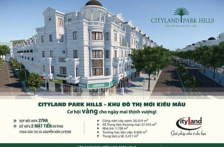 Bán nhà phố có hầm cityland park hills. hoàn thiện có thang máy. giá chốt 20.5 tỷ