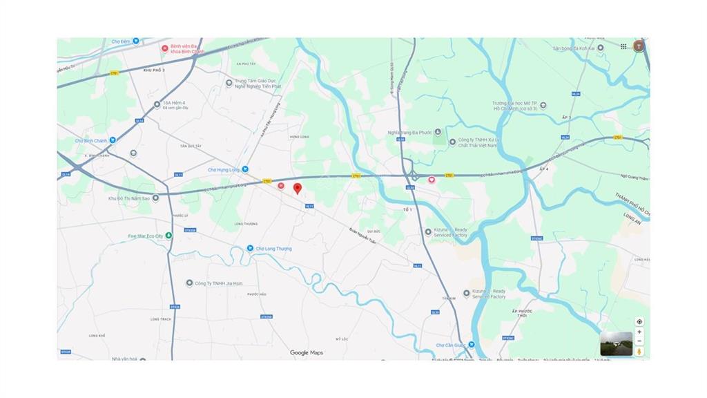 Bán đất sổ 2025 đoàn nguyễn tuấn ở hưng long 105.4m2  tin xác thực  hẻm ô tô thông 2 hướng 2 tỷ