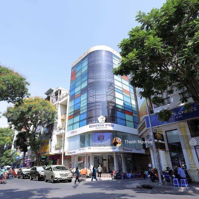 Tòa nhà thẩm mỹ  mt cao thắng  dt 8x18m  6 lầu thang máy  hdt 200 triệu/tháng  giá 55 tỷ