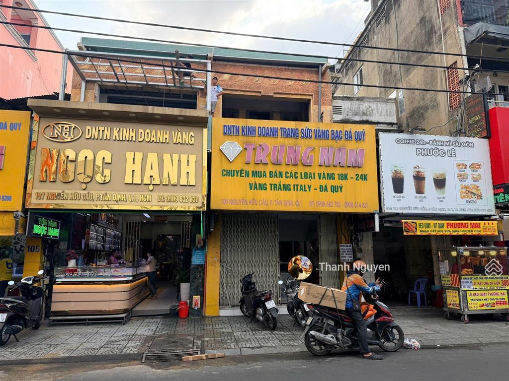 Ngay chợ tân định  mt nguyễn hữu cầu, q. 1  nh 8.85x23.5m cn 191m²ctxd hầm 7 tầng85 tỷ tl