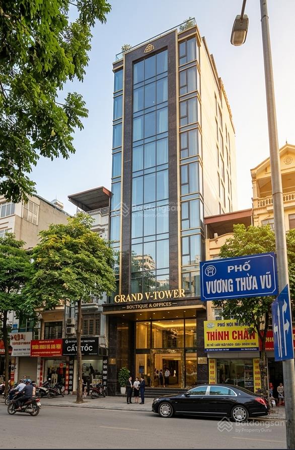 Mặt phố vương thừa vũ  tòa nhà 9 tầng thang máy  dòng tiền hấp dẫn  sổ vuông nở hậu.