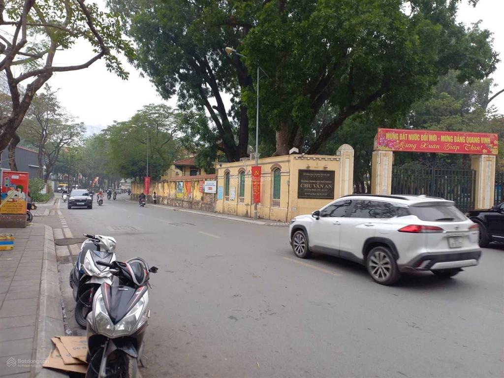 Mặt phố thụy khuê  trường chu văn an  mặt tiền quyền lực 6m  sổ vuông nở hậu