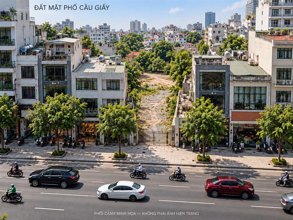 1.260 m đất mặt phố cầu giấy  giá chào 510 tỷ