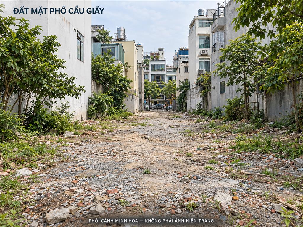1.260 m đất mặt phố cầu giấy  giá chào 510 tỷ