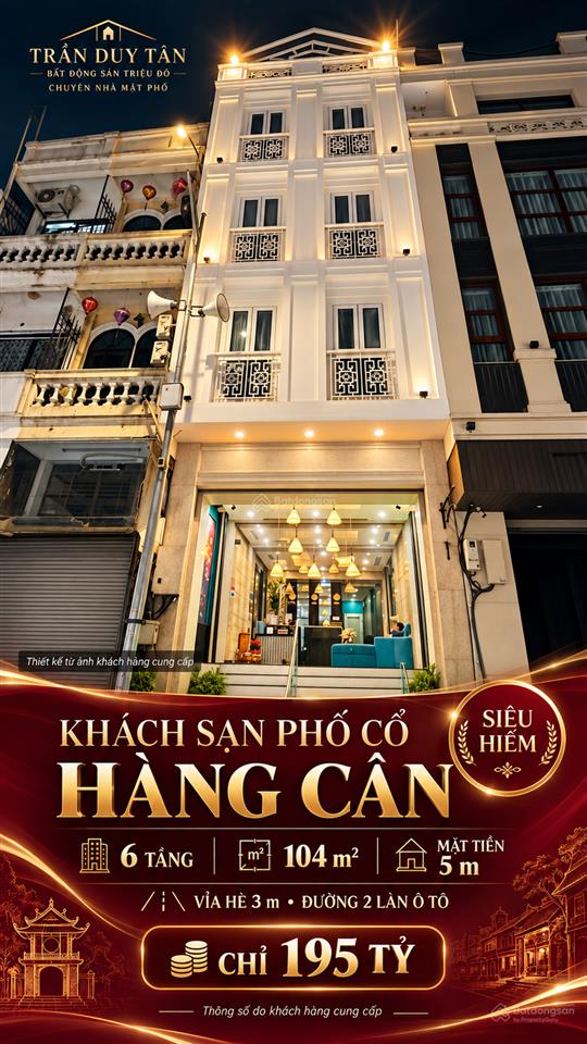 Khách sạn mặt phố cổ hàng cân  hiếm  mặt tiền 5 m  sổ đẹp