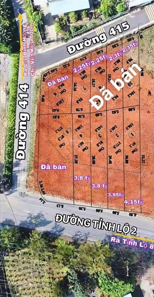 Duy nhất 1 lô giá chỉ 2 tỷ  block mặt tiền tỉnh lộ 2