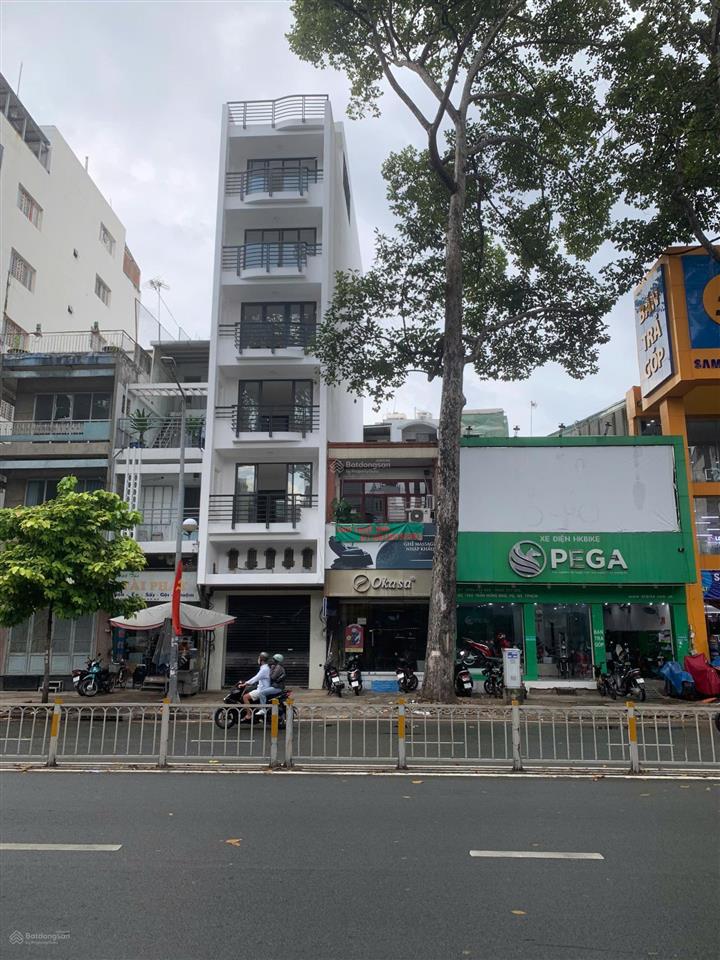 Giá tốt! bán nhà mặt tiền 3 tháng 2, quận 10  dt 4,5x20m hầm 5 tầng có hđt 80 triệu giá 30 tỷ