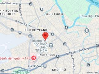 Khuôn đất lớn 1000m2 mặt tiền nguyễn văn nghi, đối diện đại học công nghiệp , giá 100tr/m2