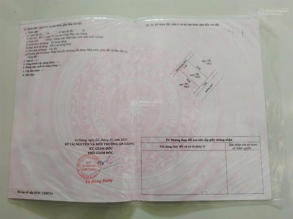 Bán nhà riêng 210m2 mt 14m tại châu phú dọn vào ở ngay