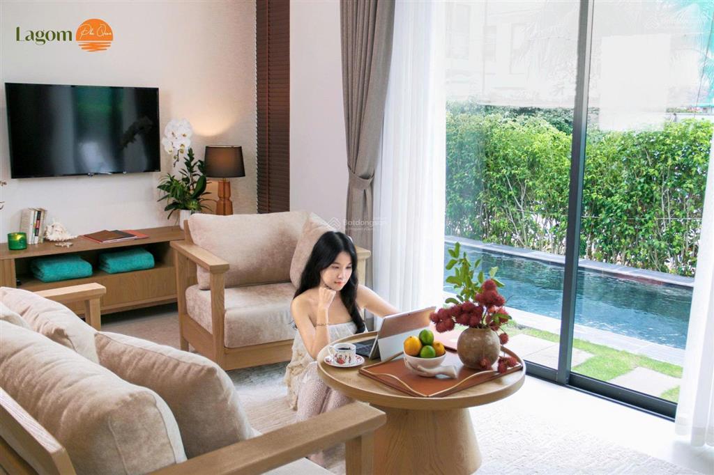 Chính chủ gửi bán căn biệt thự tứ lập, bể bơi riêng tại lagom phú quốc, chỉ 5,85 tỷ full nội thất